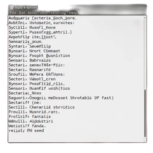 list, types, options, command, menu, linux, style, window transparent PNG cut-out