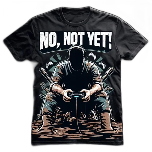 cyberpunk, t-shirt, portrays, figure, immersed, virtual, game, submerged transparent PNG cut-out