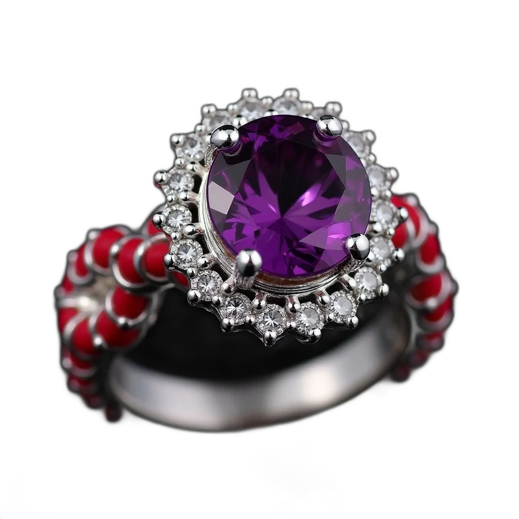 jewelry, crown, 3d render, close-up, image, ring, large, round transparent PNG cut-out