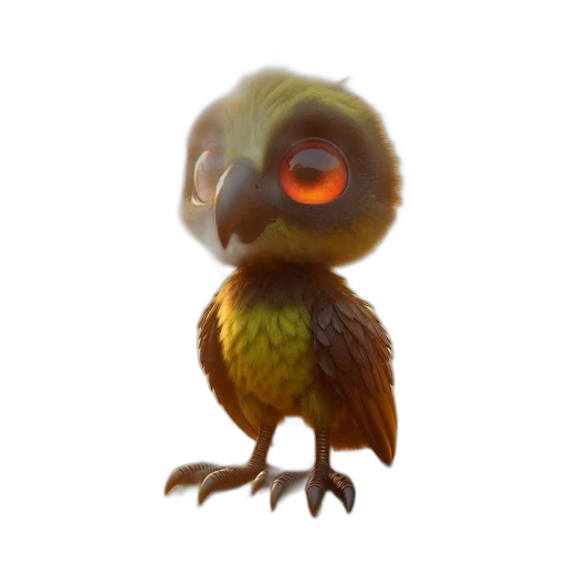 creature, animal, staff, robot, concept art, 3d render, fantasy art, pixel art transparent PNG cut-out