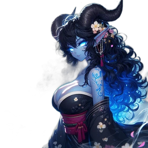 dress, mask, dragon, staff, fantasy art, concept art, anime, photorealistic transparent PNG cut-out