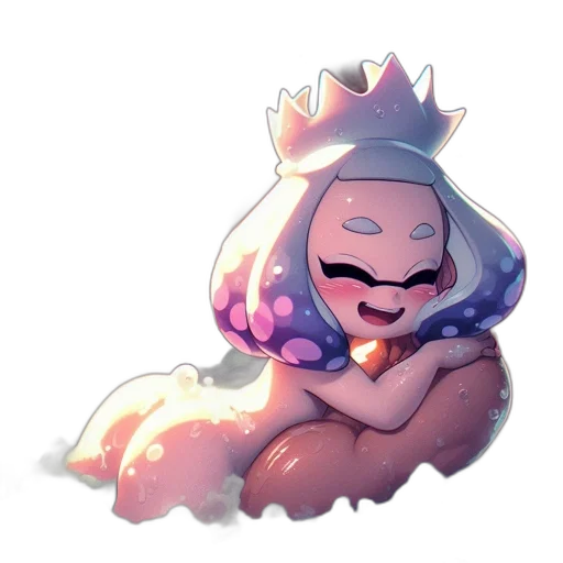 crown, creature, staff, hat, concept art, watercolor, pixel art, fantasy art transparent PNG cut-out