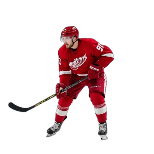 detroit, red, wings, player transparent PNG cut-out