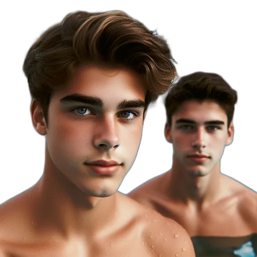 face, hair, mask, creature, photorealistic, 3d render, fantasy art, cartoon transparent PNG cut-out