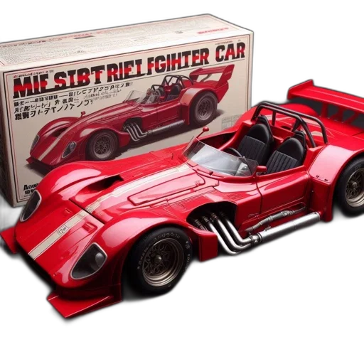 car, concept art, accurately, rendered, scale, model, red, sports transparent PNG cut-out