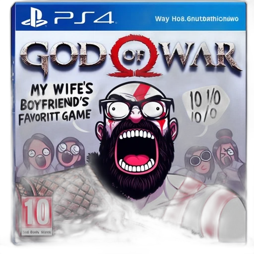 face, concept art, comic book art, 3d render, cartoon, comedic, parody, god transparent PNG cut-out