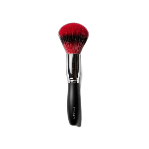 hair, staff, red, black, bristle, brush, handle, metal transparent PNG cut-out