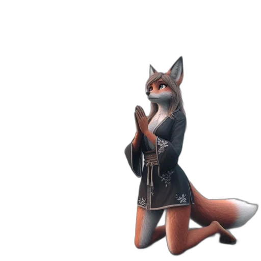 staff, animal, dress, weapon, 3d render, concept art, fantasy art, watercolor transparent PNG cut-out