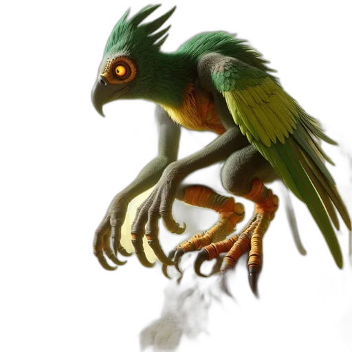 creature, dragon, animal, staff, concept art, fantasy art, 3d render, photorealistic transparent PNG cut-out