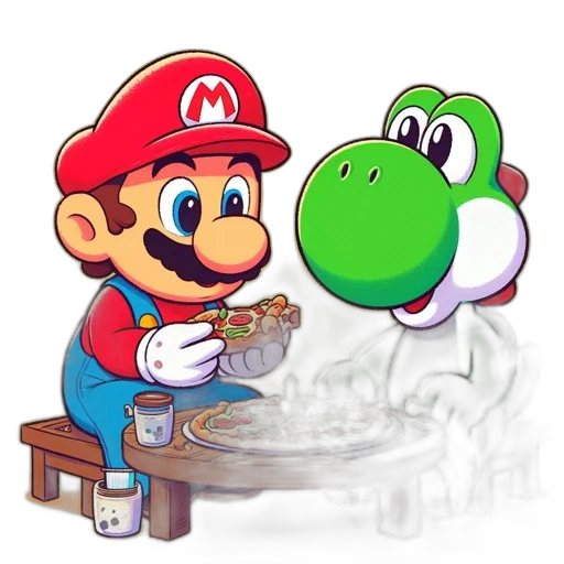 food, concept art, pixel art, 3d render, photorealistic, fire, green, two transparent PNG cut-out