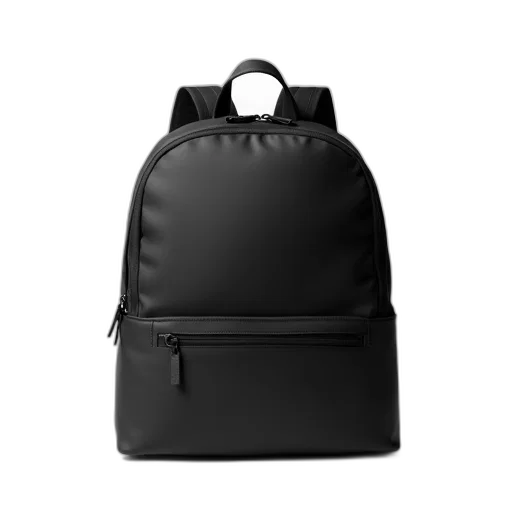 jacket, 3d render, dark, monochrome, black, backpack, zipper, closure transparent PNG cut-out
