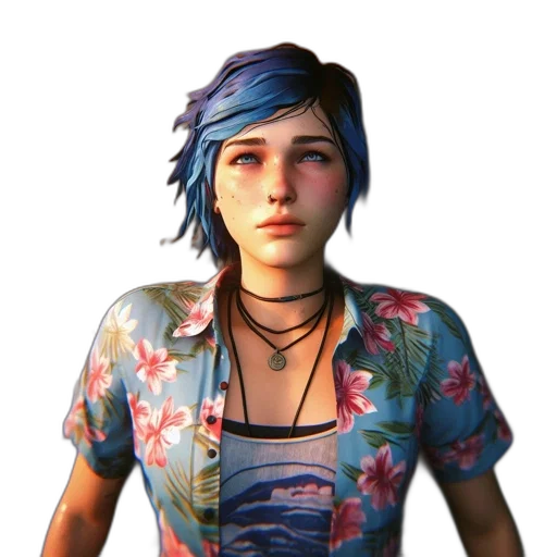 face, jacket, dress, staff, concept art, photorealistic, 3d render, cyberpunk transparent PNG cut-out