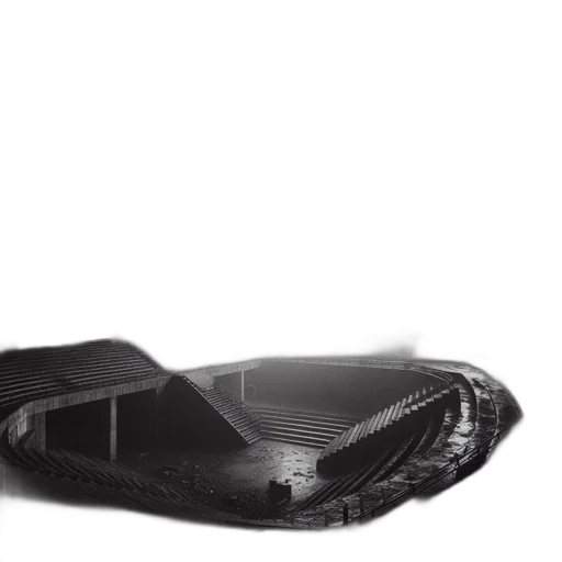 shoes, car, hat, crown, 3d render, concept art, abandoned, auditorium transparent PNG cut-out