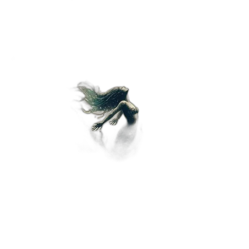 dragon, creature, hair, animal, 3d render, concept art, photorealistic, watercolor transparent PNG cut-out