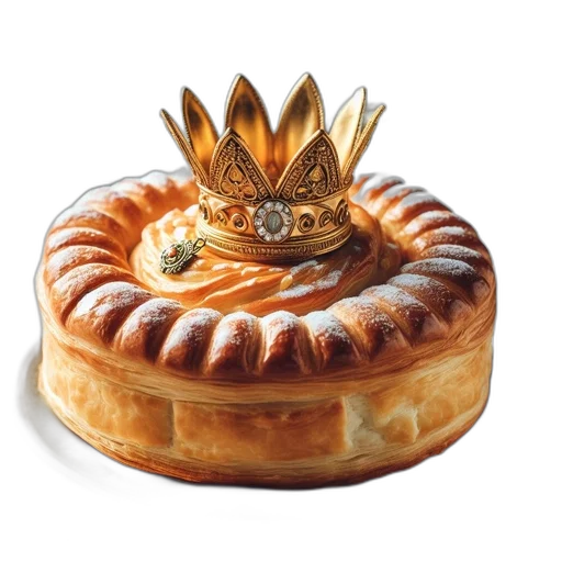 crown, food, jewelry, 3d render, photorealistic, elaborate, dessert, golden-brown transparent PNG cut-out