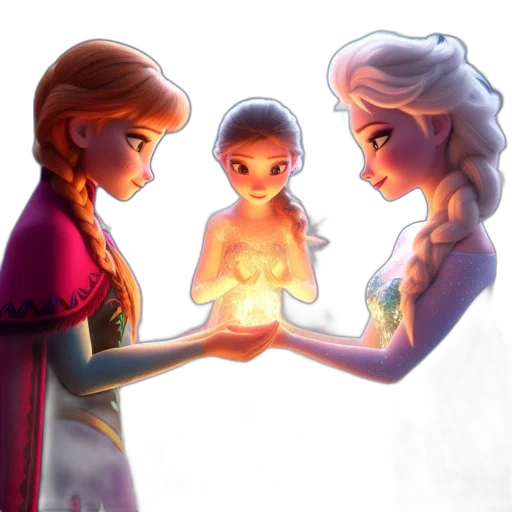 crown, concept art, fantasy art, 3d render, pixel art, fire, snow, neon lights transparent PNG cut-out