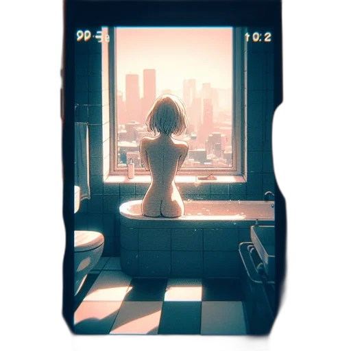 robot, dress, furniture, creature, concept art, 3d render, anime, pixel art transparent PNG cut-out