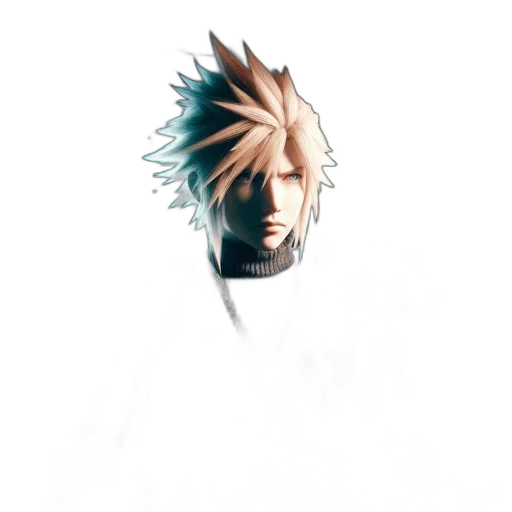 mask, face, hair, creature, concept art, anime, pixel art, comic book art transparent PNG cut-out