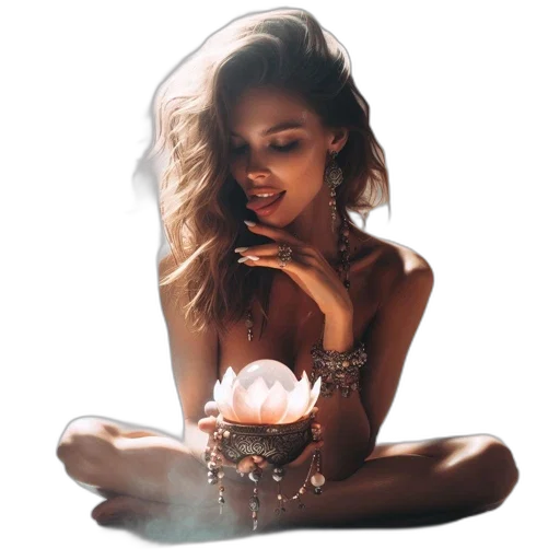 jewelry, photorealistic, concept art, fantasy art, oil painting, neon lights, fire, scene transparent PNG cut-out
