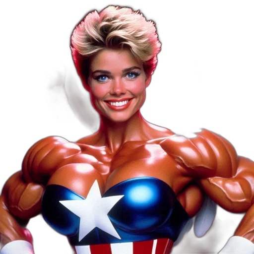 comic book art, concept art, photorealistic, cartoon, woman, wings, like, captain transparent PNG cut-out