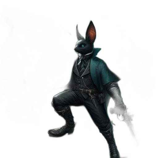 staff, mask, jacket, creature, concept art, fantasy art, 3d render, pixel art transparent PNG cut-out