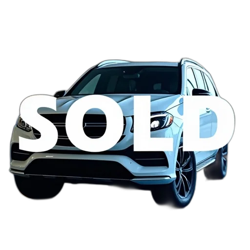 car, white, suv, parked, showroom, word, sold, superimposed transparent PNG cut-out