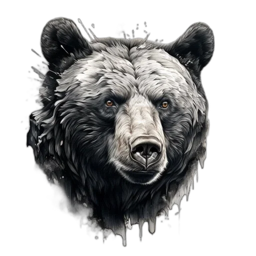 animal, face, creature, concept art, fantasy art, photorealistic, pixel art, monochrome transparent PNG cut-out