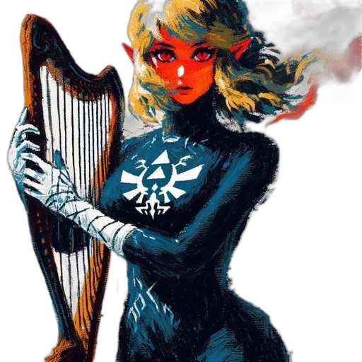 comic book art, concept art, fantasy art, watercolor, blue, monochrome, dark, red transparent PNG cut-out