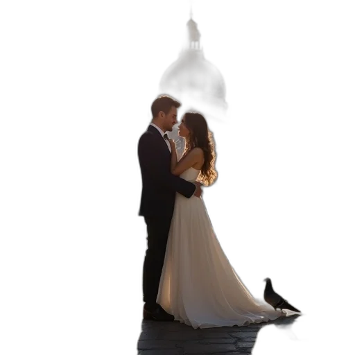 dress, umbrella, crown, shoes, photorealistic, concept art, 3d render, oil painting transparent PNG cut-out