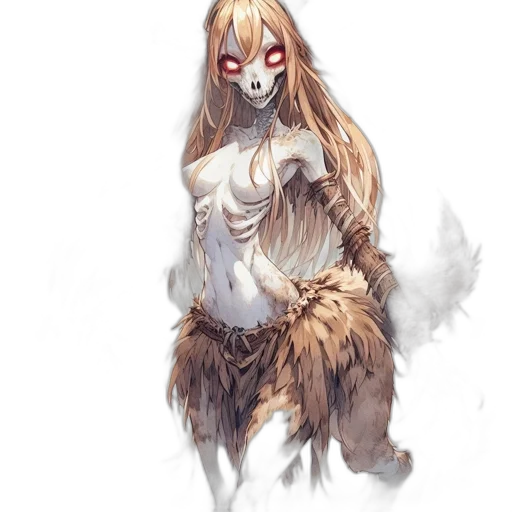 creature, mask, animal, dress, fantasy art, concept art, watercolor, anime transparent PNG cut-out