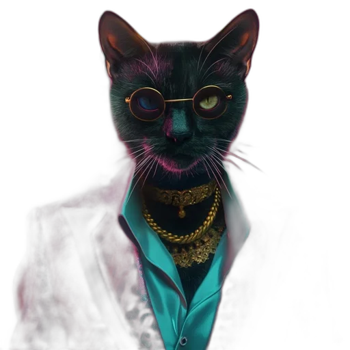 jewelry, animal, staff, concept art, photorealistic, cyberpunk, watercolor, dark transparent PNG cut-out