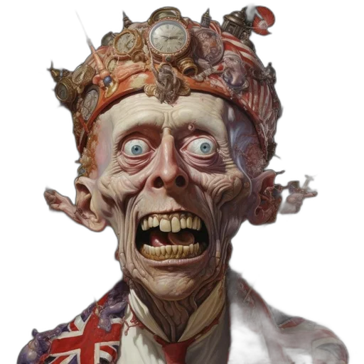 face, mask, crown, staff, concept art, photorealistic, comic book art, elderly transparent PNG cut-out