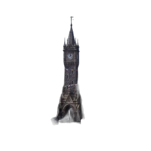 building, staff, dress, umbrella, photorealistic, 3d render, concept art, pixel art transparent PNG cut-out