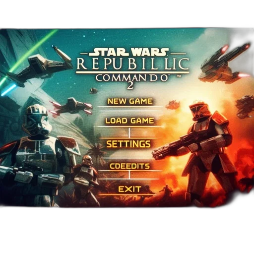 weapon, concept art, main, menu, star, wars, republic, commando transparent PNG cut-out