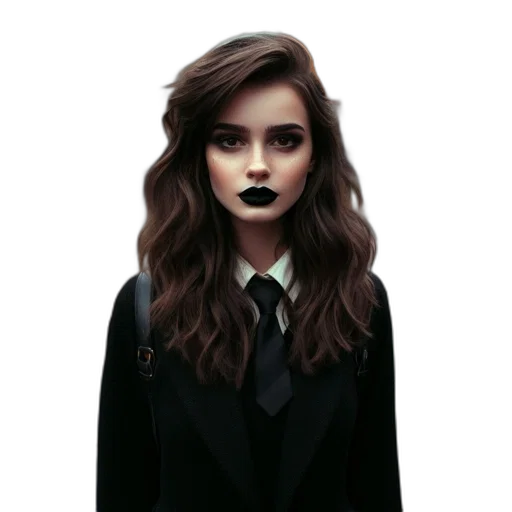 hair, jacket, face, staff, photorealistic, cartoon, fantasy art, concept art transparent PNG cut-out