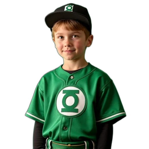 green, lantern, character, kids transparent PNG cut-out