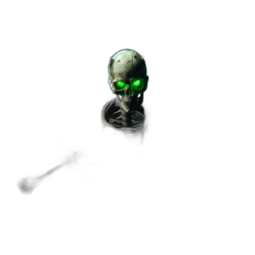 staff, weapon, robot, creature, pixel art, concept art, 3d render, fantasy art transparent PNG cut-out