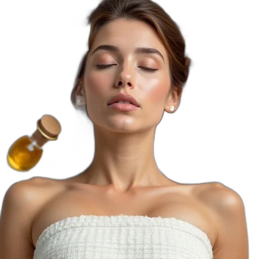 face, jewelry, bottle, photorealistic, second, image, promotional, poster transparent PNG cut-out