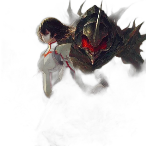 dragon, mask, creature, weapon, concept art, fantasy art, anime, comic book art transparent PNG cut-out