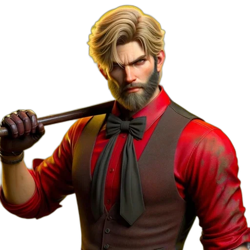 staff, weapon, sword, face, concept art, pixel art, fantasy art, 3d render transparent PNG cut-out