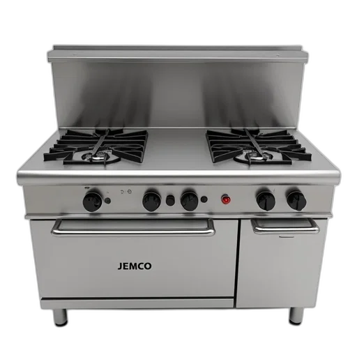 3d render, stainless, steel, commercial, kitchen, range, flat, top transparent PNG cut-out