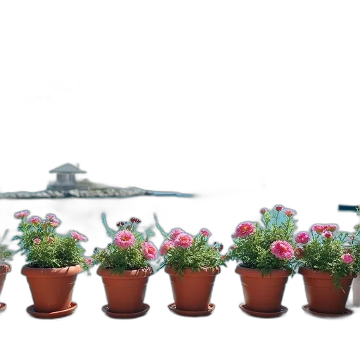 staff, flower, building, photorealistic, 3d render, concept art, beach, fog transparent PNG cut-out