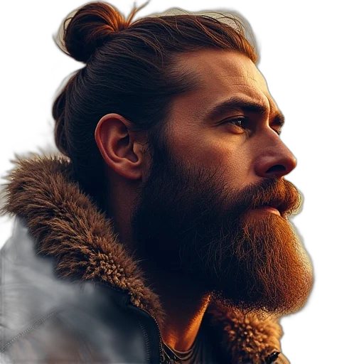jacket, face, hair, animal transparent PNG cut-out