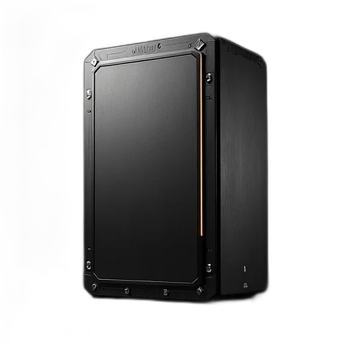 3d render, hard, drive, enclosure transparent PNG cut-out
