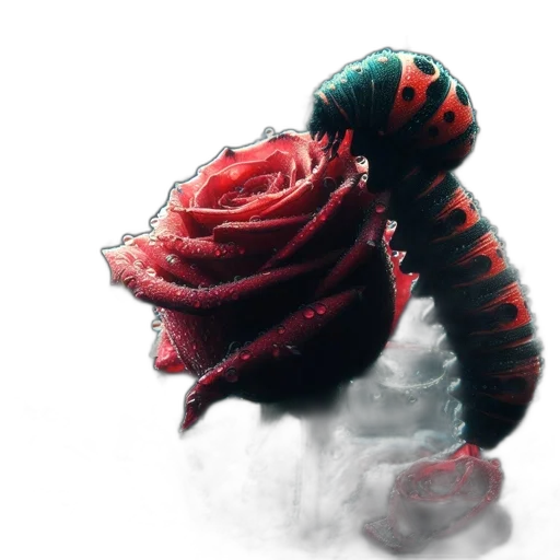 flower, dragon, creature, animal, concept art, 3d render, photorealistic, fantasy art transparent PNG cut-out