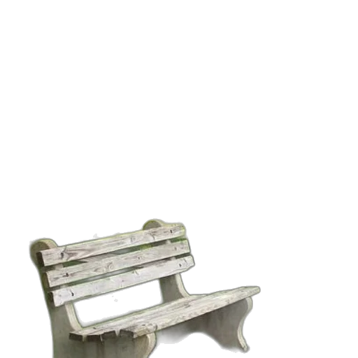 furniture, 3d render, weathered, wooden, bench, sits, under, tree transparent PNG cut-out