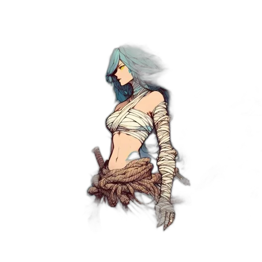 weapon, staff, sword, creature, fantasy art, concept art, pixel art, comic book art transparent PNG cut-out
