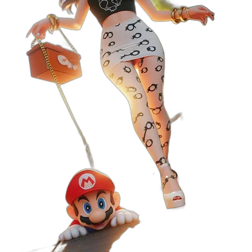 dress, concept art, 3d render, fantasy art, female, character, wearing, colorful transparent PNG cut-out