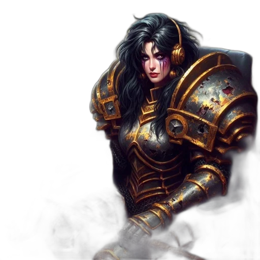 weapon, sword, fantasy art, concept art, comic book art, photorealistic, woman, ornate transparent PNG cut-out