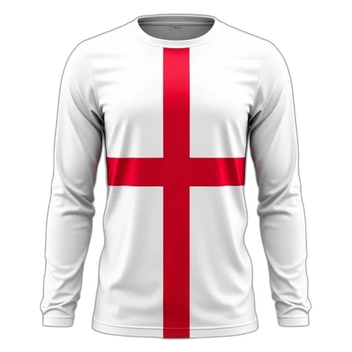 white, england, flag, long transparent PNG cut-out